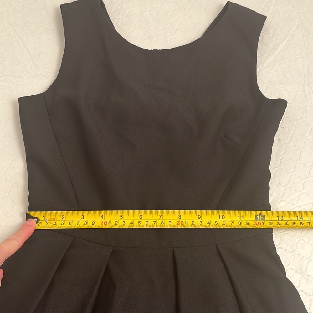 Kate Spade crepe bow back formal cocktail dress black 00 - Picture 8 of 11